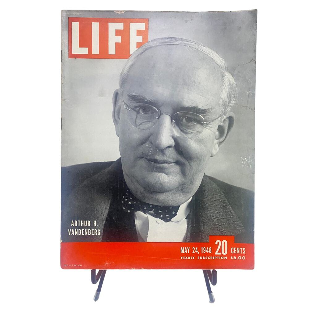 LIFE Magazine May 24 1948 Arthur H. Vandenberg Cover Dewey Stassen Campaign